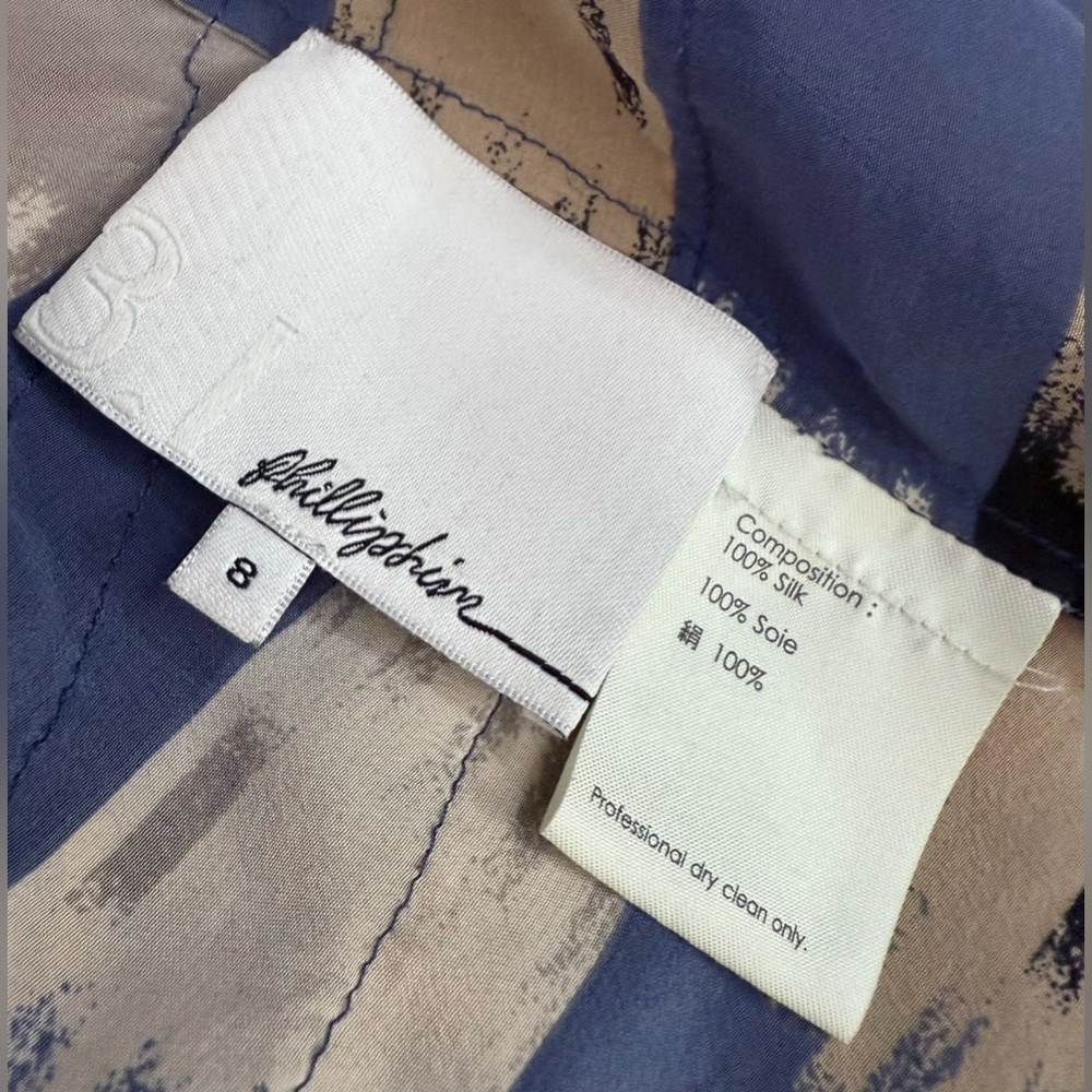 NWOT 3.1 PHILIP LIM 100% Silk Blouse Womens 8 Tiered Ruffled Tunic Tank Top - Picture 12 of 14